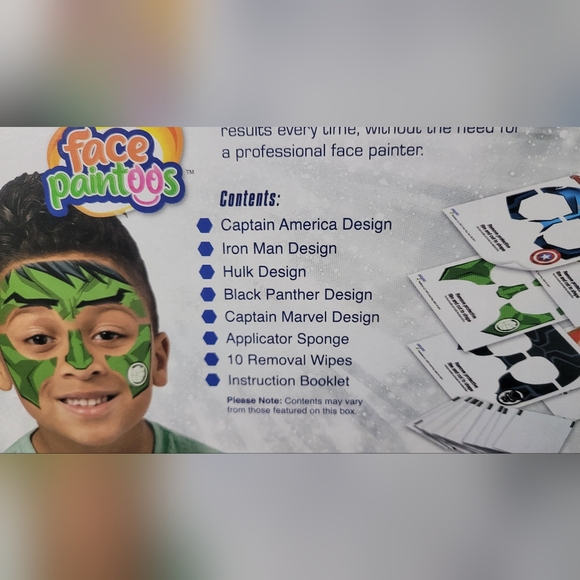 Marvel Avengers Superhero Face Paint Kit - Blue and Red - Picture 6 of 15